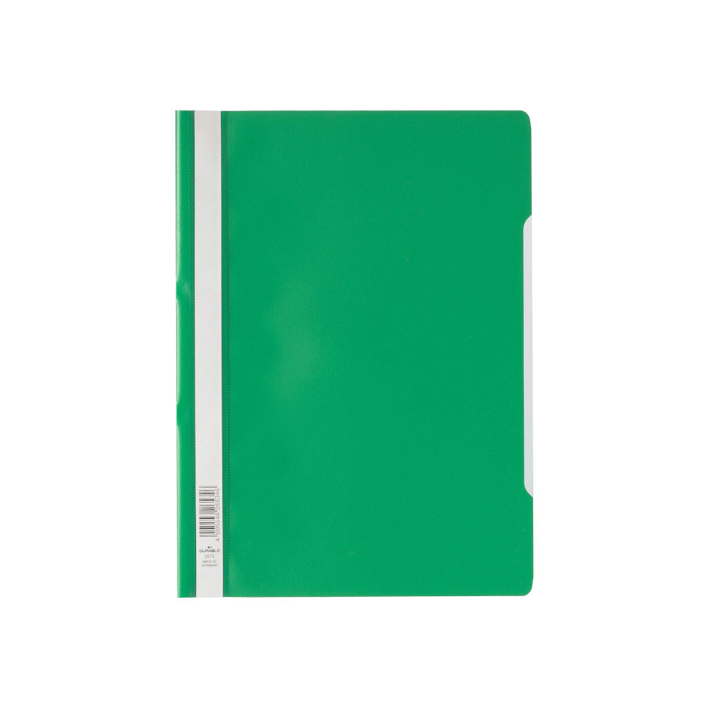 Bluepixel Equipamentos e Serviços Informáticos Lda | Classificador Capa Transparente Verde Durável 1un | Organização Fácil Durable Classificadores