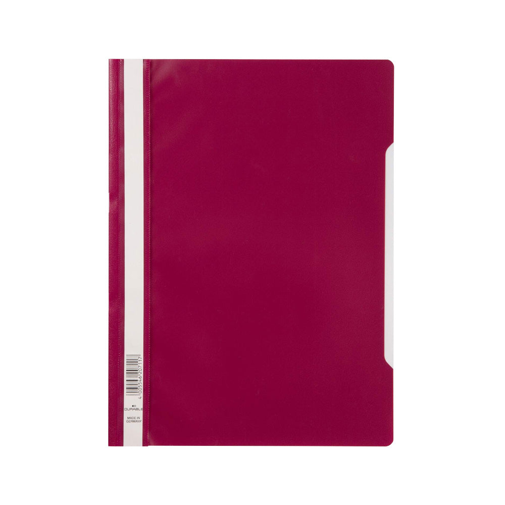 Bluepixel Equipamentos e Serviços Informáticos Lda | Classificador Capa Transparente Carmesim Durável 257335 – 1 unidade Durable Classificadores