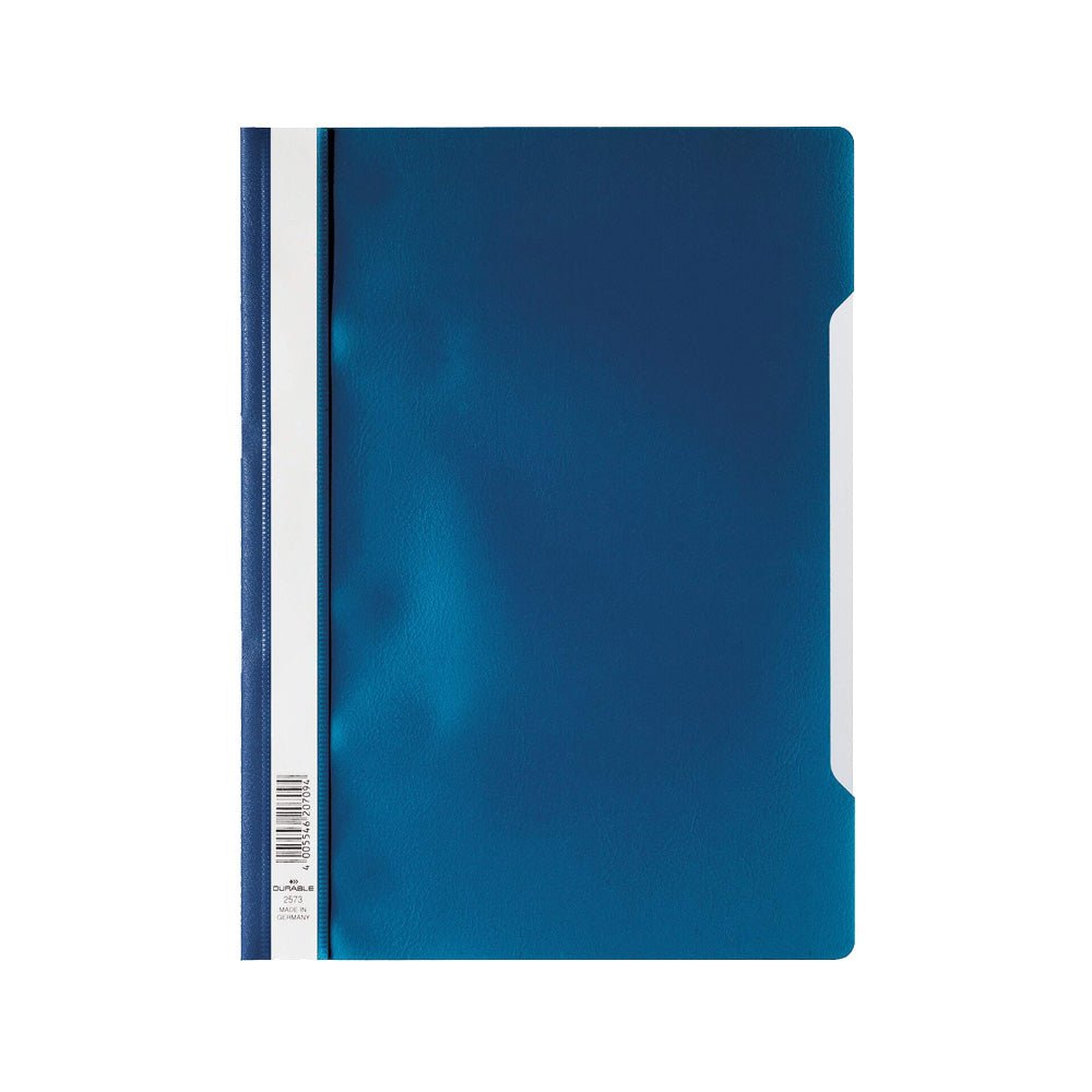 Bluepixel Equipamentos e Serviços Informáticos Lda | Classificador com Capa Transparente Azul Escuro Durável - Modelo 257307 Durable Classificadores