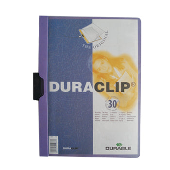 Bluepixel Equipamentos e Serviços Informáticos Lda | Classificador Clip Lateral Durável 2200 Lilás - Organização Segura Durable Classificadores