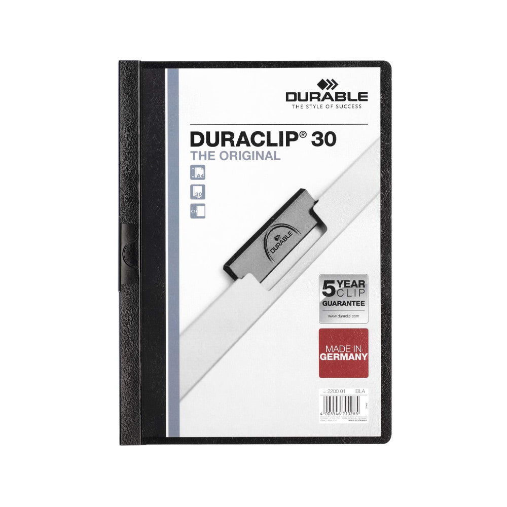 Bluepixel Equipamentos e Serviços Informáticos Lda | Classificador Clip Lateral Durável 2200 Preto para Organização Durable Classificadores
