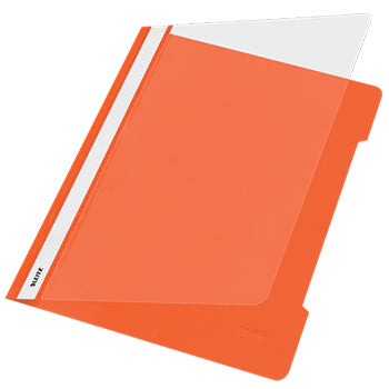 Bluepixel Equipamentos e Serviços Informáticos Lda | Classificador com Capas Transparentes Laranja Leitz 25un | Organização Leitz Classificadores
