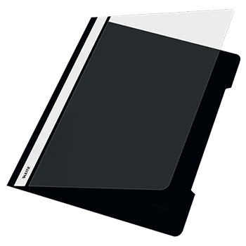 Bluepixel Equipamentos e Serviços Informáticos Lda | Classificador Capa Transparente Preto Leitz 25un – Organização e Proteção Leitz Classificadores