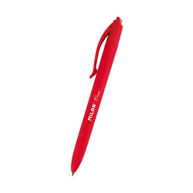 Caneta Esferográfica Milan P1 Touch Vermelha 1mm | Escrita Precisa
