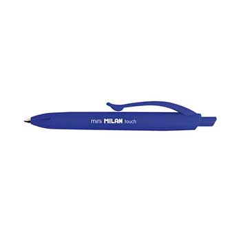 Bluepixel Equipamentos e Serviços Informáticos Lda | Esferográfica Milan Mini P1 Touch Azul 1mm - Caneta Compacta Milan Esferográficas