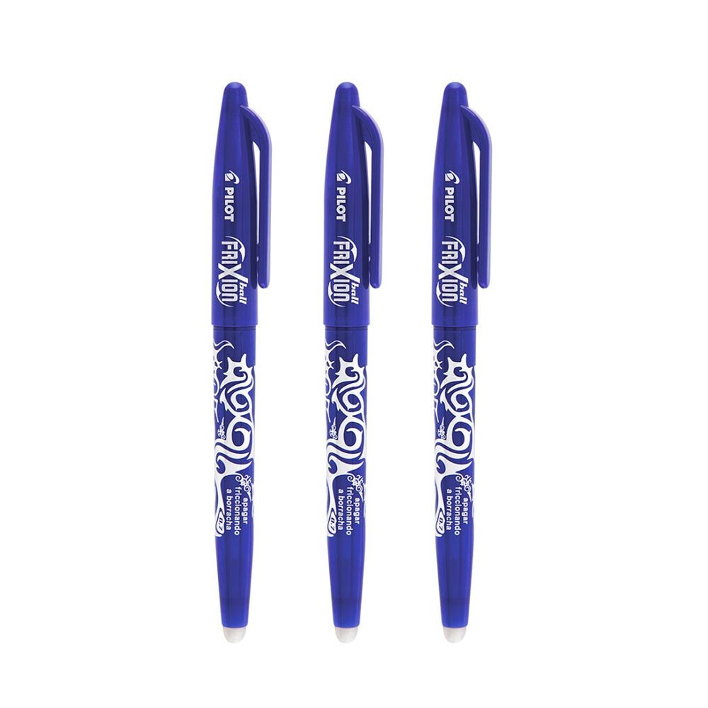Esferográfica Gel Pilot Frixion Ball Azul 0,7mm 3un