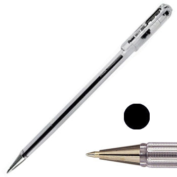 Bluepixel Equipamentos e Serviços Informáticos Lda | Esferográfica Pentel BK 77 Preto 0,7mm - Pack com 12 unidades Pentel Esferográficas