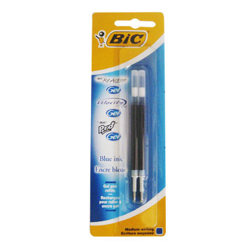 Bluepixel Equipamentos e Serviços Informáticos Lda | Recarga BIC GEL Azul para Esferográficas | 2 Unidades Bic Recargas Canetas