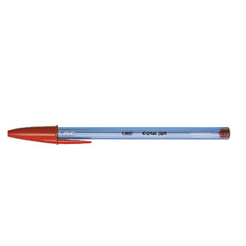 Bluepixel Equipamentos e Serviços Informáticos Lda | Esferográfica BIC Cristal Soft Vermelha 1,2mm - Pack 50 Unidades Bic Esferográficas