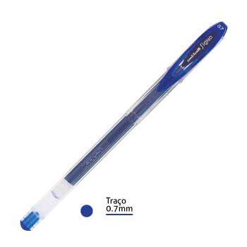 Bluepixel Equipamentos e Serviços Informáticos Lda | Esferográfica Gel Uni Signo UM120 Azul 0,7mm - 1 unidade Uni Esferográficas Gel