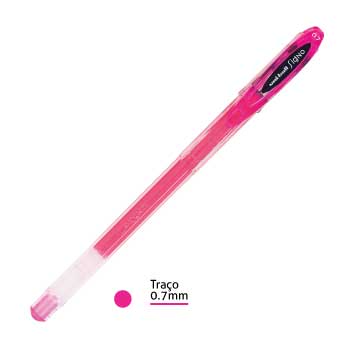 Bluepixel Equipamentos e Serviços Informáticos Lda | Esferográfica Gel Uni Signo UM120 Rosa 0,7mm | Escrever com Precisão Uni Esferográficas Gel