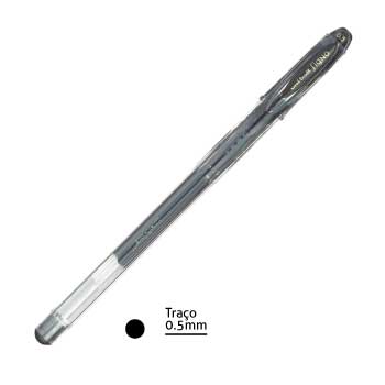Bluepixel Equipamentos e Serviços Informáticos Lda | Esferográfica Gel Uni Signo UM120 Preto 0,5mm | Escreva com Precisão Uni Esferográficas Gel