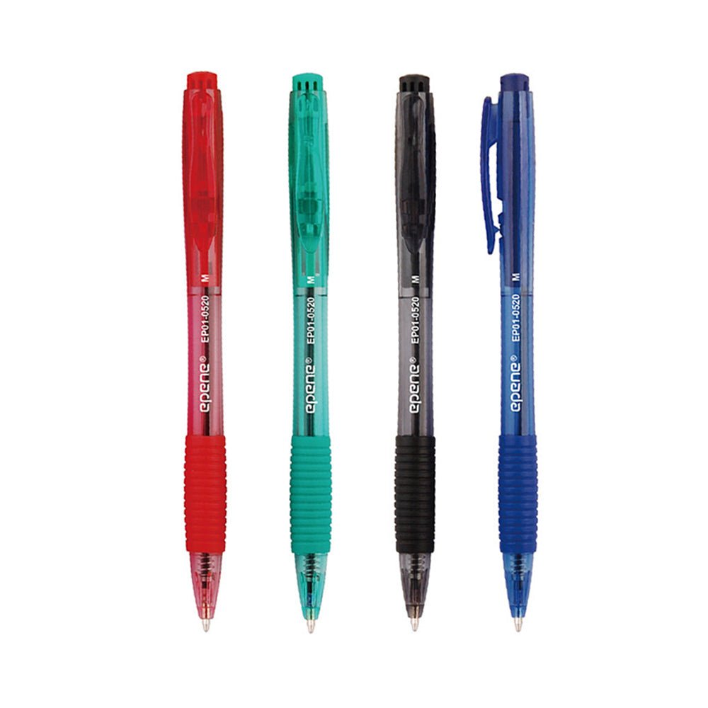 Bluepixel Equipamentos e Serviços Informáticos Lda | Esferográfica Retrátil Epene Ball Point 4 Cores – Conforto & Precisão Epene Esferográficas