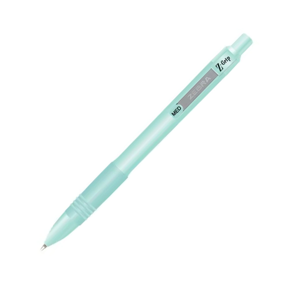 Bluepixel Equipamentos e Serviços Informáticos Lda | Esferográfica Z-Grip Smooth Azul 1mm com Corpo Verde Pastel — 1 Unidade Zebra Esferográficas