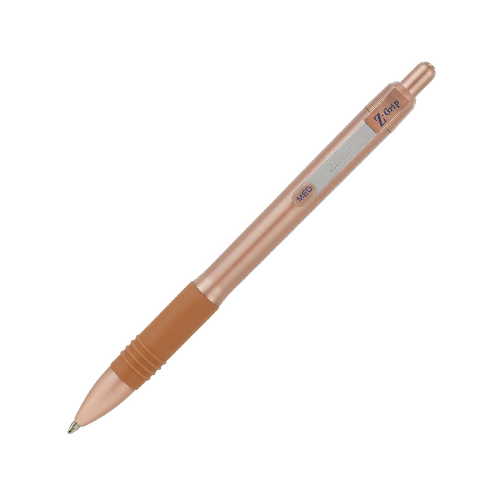 Bluepixel Equipamentos e Serviços Informáticos Lda | Esferográfica Z-Grip Rose Gold Azul 1mm - Escrita Suave & Elegante Zebra Esferográficas