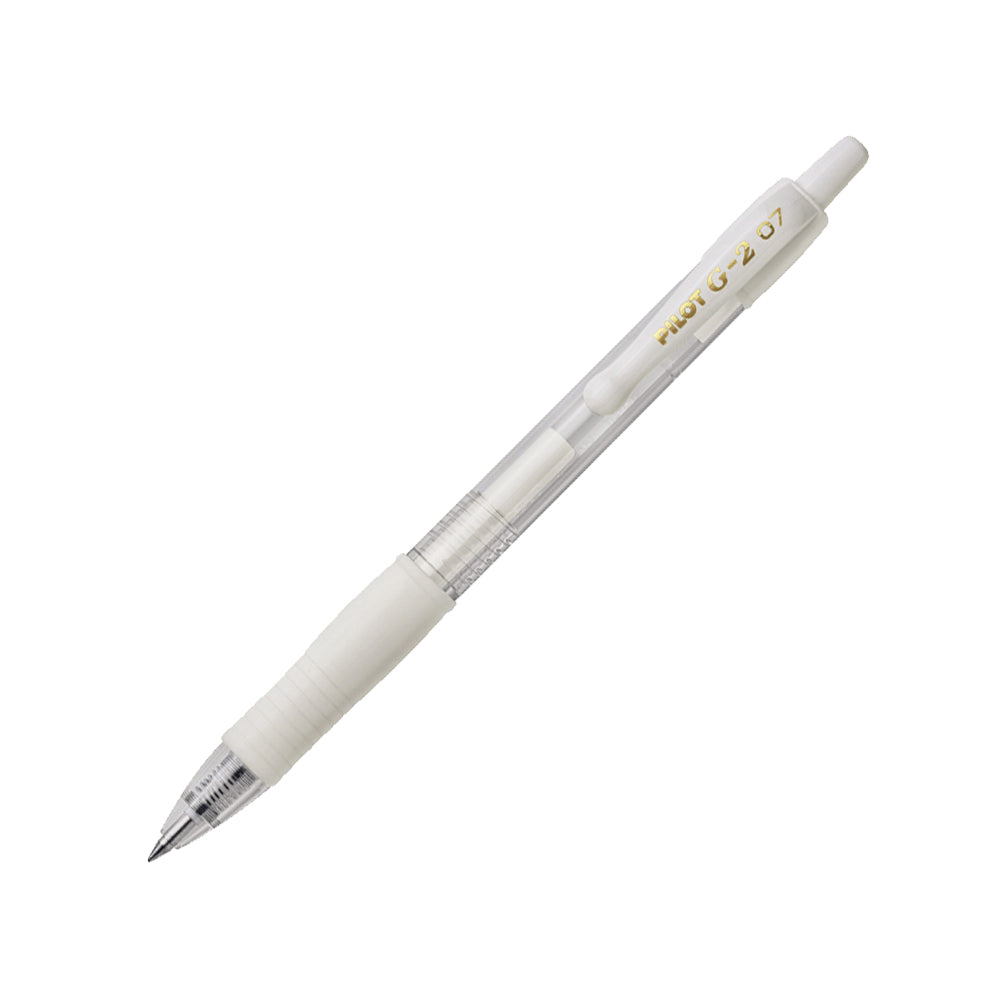 Bluepixel Equipamentos e Serviços Informáticos Lda | Caneta Esferográfica Gel Pilot G-2 Retrátil 0,7mm, Branca, 1 unidade Pilot Esferográficas Gel