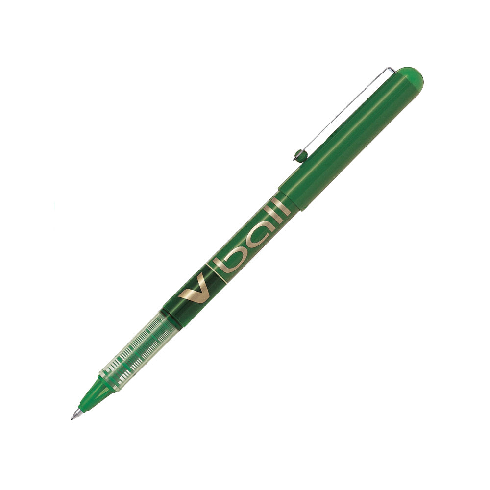 Bluepixel Equipamentos e Serviços Informáticos Lda | Esferográfica Gel Pilot V-Ball M Verde 0,7mm | Caneta de Alta Precisão Pilot Esferográficas Gel