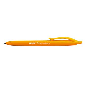 Bluepixel Equipamentos e Serviços Informáticos Lda | Esferográfica Milan P1 Touch Colours Laranja 1mm – Escrita e Touchscreen Milan Esferográficas