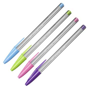 Bluepixel Equipamentos e Serviços Informáticos Lda | Esferográfica BIC Fun Ball Point 4 Cores 1,6mm – Pack com 20 unidades Bic Esferográficas