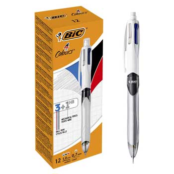 Bluepixel Equipamentos e Serviços Informáticos Lda | Esferográfica BIC 3 Cores + Lapiseira 1mm - 1 unidade Bic Esferográficas
