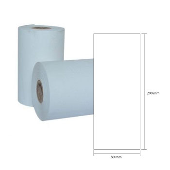 Bluepixel Equipamentos e Serviços Informáticos Lda | Rolo de Papel Térmico 080x200mm 40mm 58g - 1 Unidade Outros Rolo Térmico