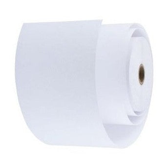 Rolo de papel térmico inverso de 8,2x20cm, embalagem com 1 unidade, ideal para impressoras térmicas.