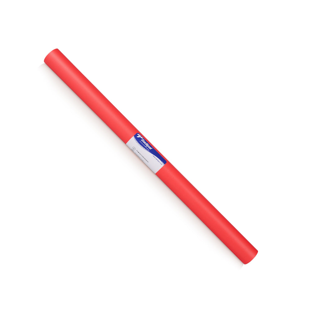 Bluepixel Equipamentos e Serviços Informáticos Lda | Forra Livros Autocolante Vermelho Matte 50cm x 2m, Rolo 1 unidade Sadipal Forra Livros