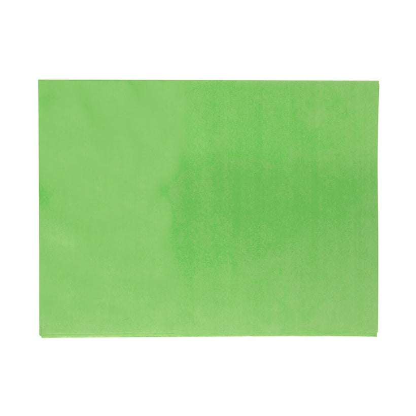 Papel Seda Verde Erva 50x75cm - 25 Folhas para Artesanato