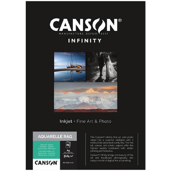 Bluepixel Equipamentos e Serviços Informáticos Lda | Papel A4 Canson Infinity Aquarelle Rag 310g - 25 Folhas Canson Especial A4