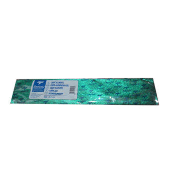 Bluepixel Equipamentos e Serviços Informáticos Lda | Papel Crepe Verde Metalizado 50x150cm | Rolo para Decoração Neutral Crepe