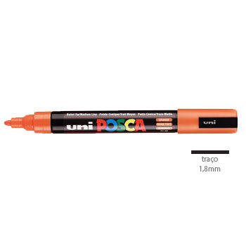 Bluepixel Equipamentos e Serviços Informáticos Lda | Marcador Uniball Posca PC-5M Laranja 1,8mm Kit com 4 Posca Marcadores