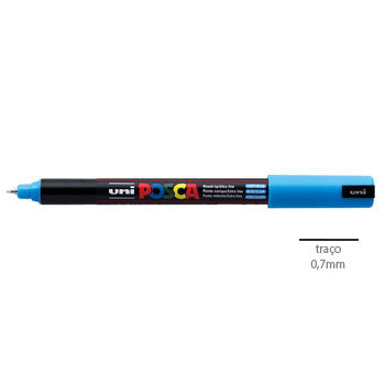 Bluepixel Equipamentos e Serviços Informáticos Lda | Marcador Posca PC-1MR 0,7mm Azul Claro 8 – Péssima qualidade Posca Marcadores