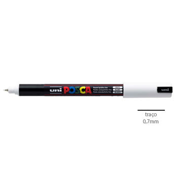 Marcador Uniball Posca PC-1MR 0,7mm Branco 1 1un