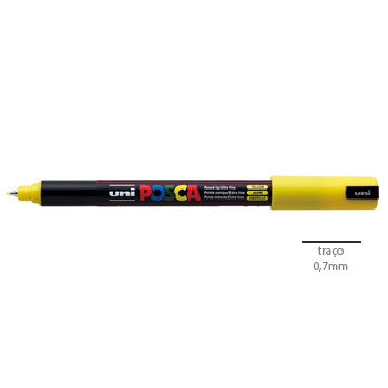 Bluepixel Equipamentos e Serviços Informáticos Lda | Marcador Uniball Posca PC-1MR Amarelo 0,7mm 2 unidades Posca Marcadores