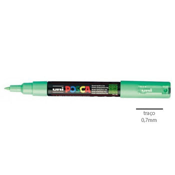 Bluepixel Equipamentos e Serviços Informáticos Lda | Marcador Uniball Posca PC-1M Verde Claro, 5 unidades Posca Marcadores