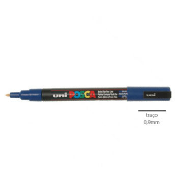 Bluepixel Equipamentos e Serviços Informáticos Lda | Marcador UniPosca PC-3M Azul 0,9mm para Arte e Artesanato Posca Marcadores