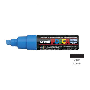 Bluepixel Equipamentos e Serviços Informáticos Lda | Marcador UniPOCA PC-8K Azul Claro 8mm - Esboços e Arte Posca Marcadores