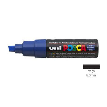 Bluepixel Equipamentos e Serviços Informáticos Lda | Marcador Uniball Posca PC-8K Azul 8mm para Arte e Decoração Posca Marcadores