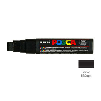 Bluepixel Equipamentos e Serviços Informáticos Lda | Marcador Uni-Ball Posca PC-17K Preto 15mm — Pacote com 24 Posca Marcadores