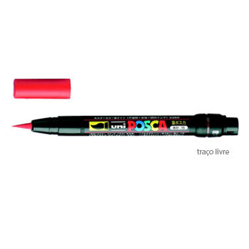 Bluepixel Equipamentos e Serviços Informáticos Lda | Marcador Uniball Posca PCF-350 Vermelho 1-10mm 15 unidades Posca Marcadores