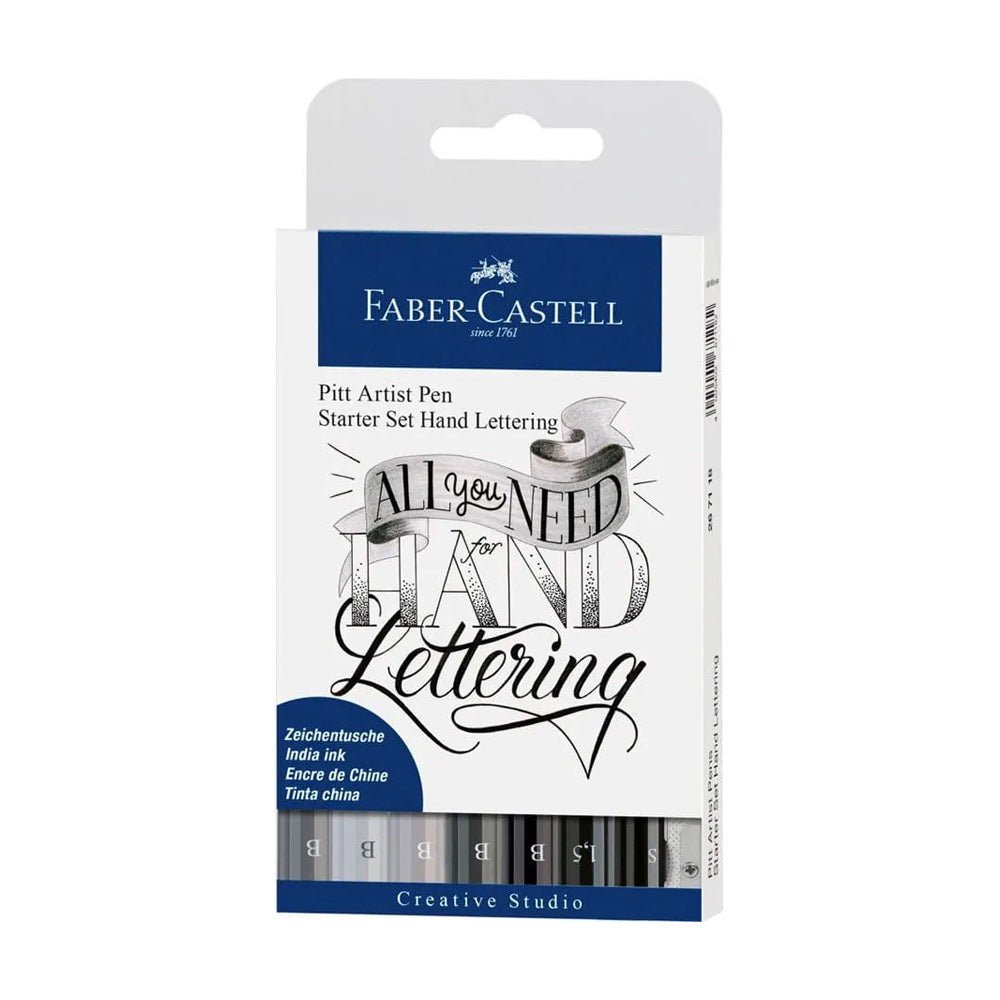 Bluepixel Equipamentos e Serviços Informáticos Lda | Marcador Artístico Pitt Faber-Castell Inicia Caligrafia 7 Cores Faber-Castell Marcadores