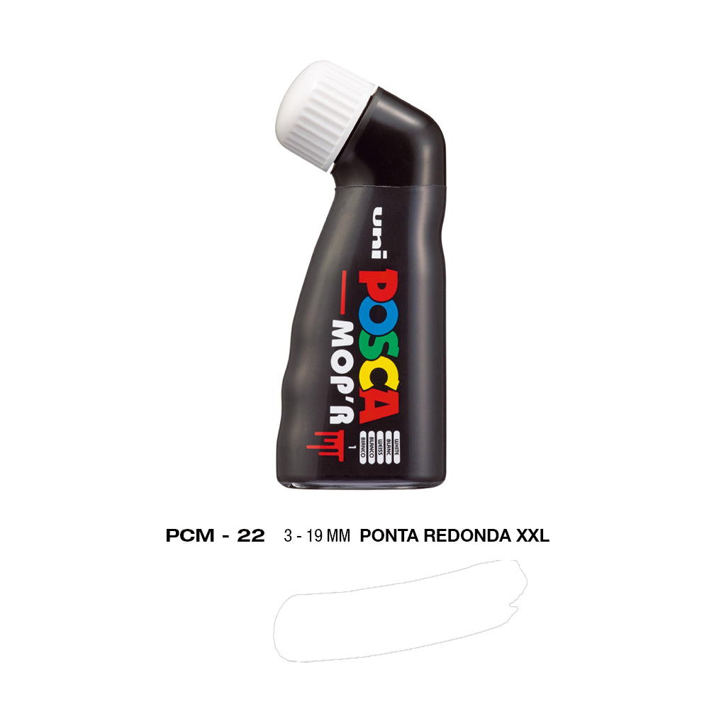 Bluepixel Equipamentos e Serviços Informáticos Lda | Marcador UniBall Posca MopR PCM-22 19mm Branco - Caneta de Pintura Posca Marcadores