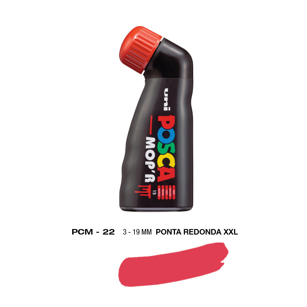 Bluepixel Equipamentos e Serviços Informáticos Lda | Marcador Uniball Posca MopR PCM-22 Vermelho 19mm 15 unid Posca Marcadores