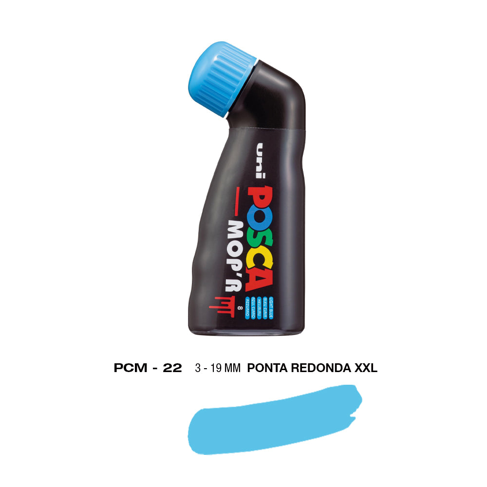 Bluepixel Equipamentos e Serviços Informáticos Lda | Marcador Uni Posca MopR PCM-22 Azul Claro 19mm 8 unidades Posca Marcadores