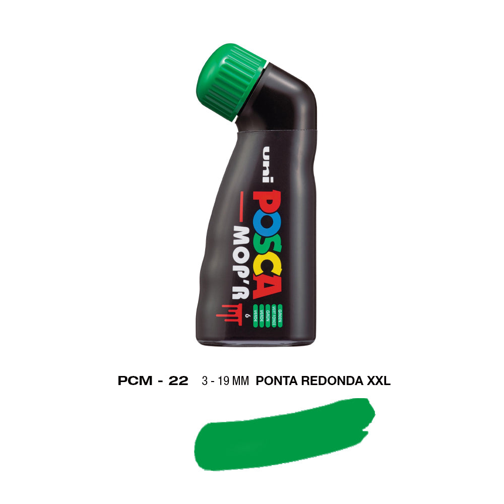 Bluepixel Equipamentos e Serviços Informáticos Lda | Marcador Uniball Posca MopR PCM-22 Verde 19mm 6 unidades Posca Marcadores