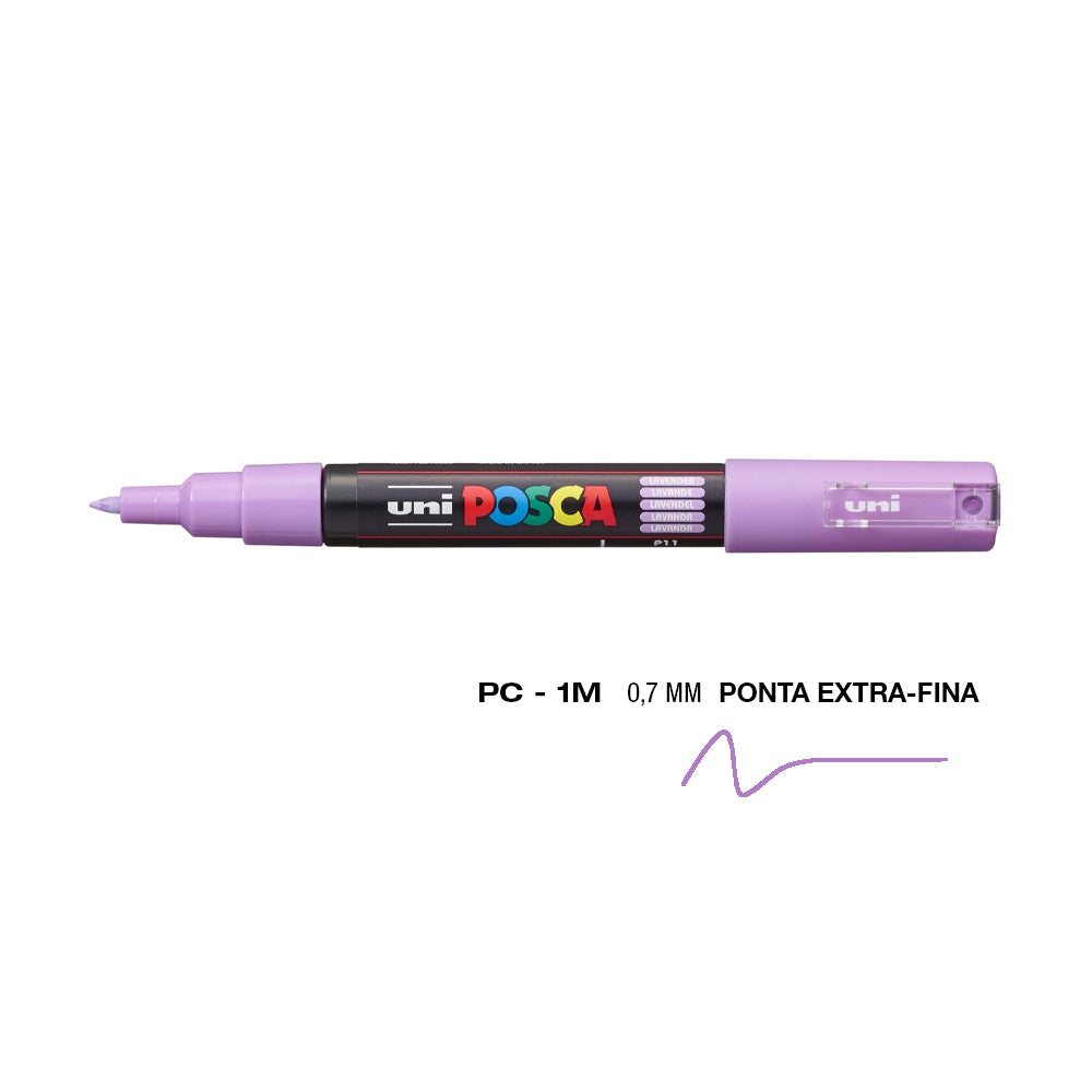 Bluepixel Equipamentos e Serviços Informáticos Lda | Marcador Uni-Ball Posca PC-1M Lavanda 0,7mm – Caneta para Artes Posca Marcadores