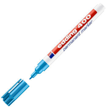 Bluepixel Equipamentos e Serviços Informáticos Lda | Marcador Permanente Edding 400 Médio Azul Claro 1mm - Resistente Edding Marcadores
