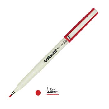 Bluepixel Equipamentos e Serviços Informáticos Lda | Marcador Médio Artline 210 Vermelho 0,6mm - Caneta para Escrita Artline Marcadores