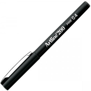 Bluepixel Equipamentos e Serviços Informáticos Lda | Marcador Fino Artline 200 0,4mm Preto 12un | Canetas de Precisão Artline Marcadores