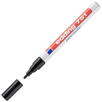 Bluepixel Equipamentos e Serviços Informáticos Lda | Marcador Permanente Edding 751 Médio 1-2mm Preto - 1 Unidade Edding Marcadores